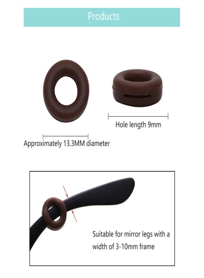 Generic 13 color glasses anti-slip sleeve anti-slip ring candy color earmuff ear hook ear bracket color glasses accessories - Image 3