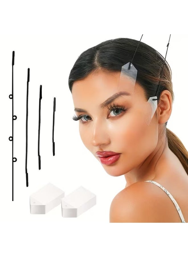 zoba Ultra-thin, invisible face strip with elastic thread for skin tightening; provides instantly firmer skin; reusable and fragrance-free. - 18 strips - Image 1