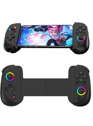 D8 Telescopic Mobile Phone Gamepad with Turbo/6-axis Gyro/Vibration Wireless Game Controller Joystick Bluetooth-Compatible5.2 RGB Light for Android iOS PS3 PS4 Switch PC - pzsku/ZD86B31842D4F718EC842Z/45/_/1722095757/705b1716-320f-4953-b88b-a244cc1dd4dc