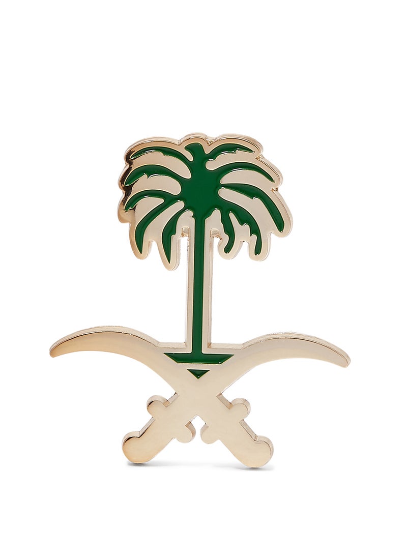 Saudi National Day Theme Sticker for Mobile or Any Smooth Surface Palm and Swords Sign 3cm Height - Image 1