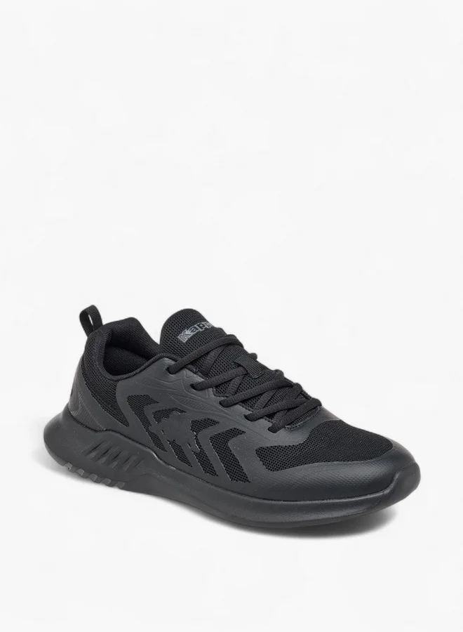 Kappa Men's Logo Print Sports Shoes with Lace-Up Closure