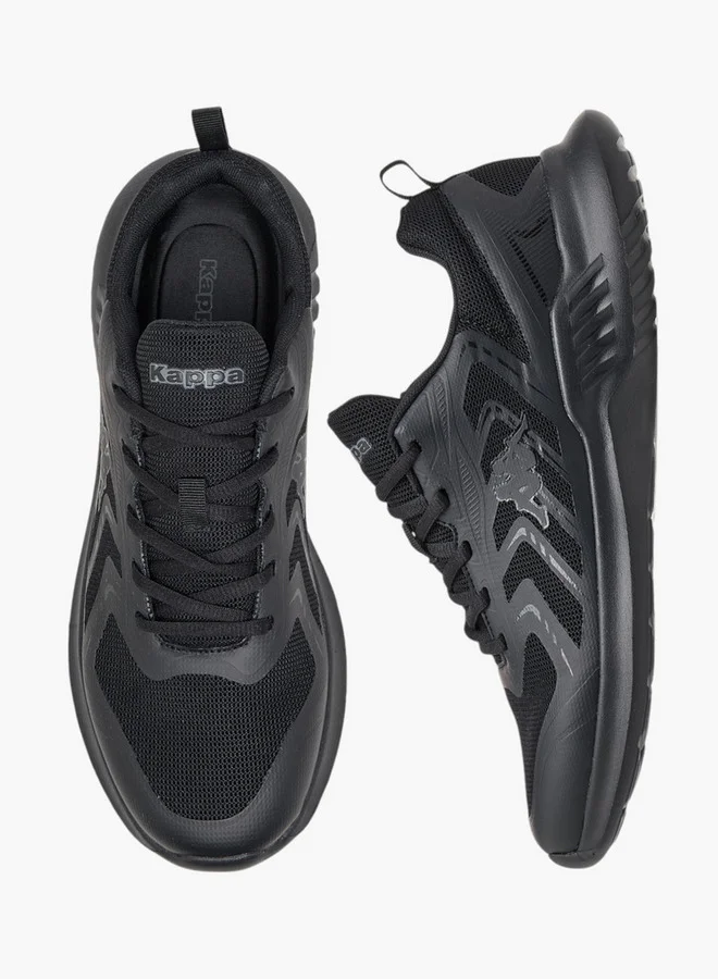 Kappa Men's Logo Print Sports Shoes with Lace-Up Closure