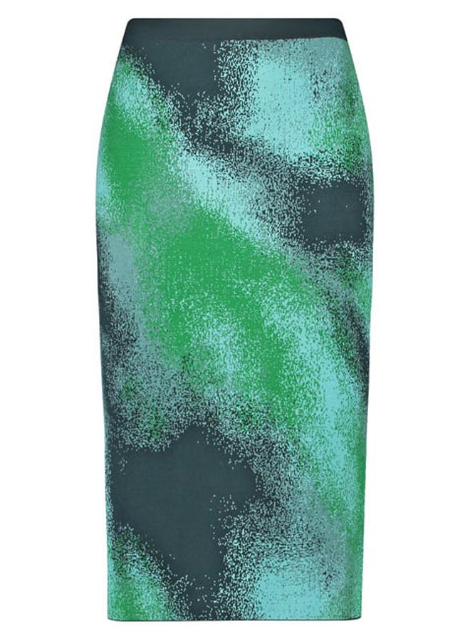 GERRY WEBER Patterned fine knit pencil skirt - Image 1