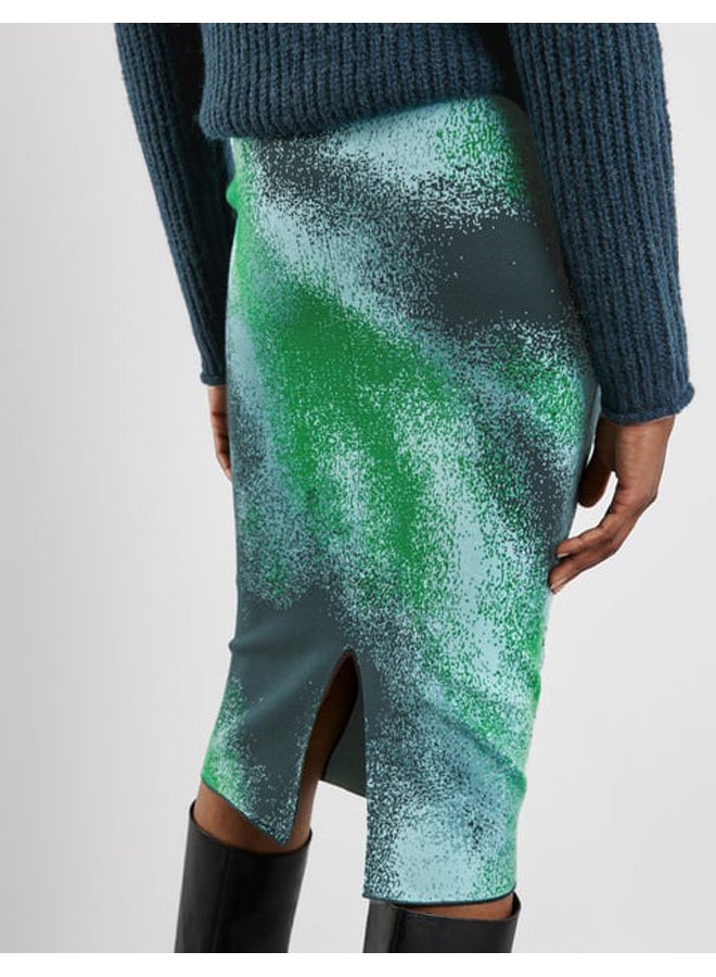 GERRY WEBER Patterned fine knit pencil skirt - Image 5