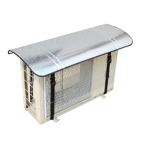 TecoKart® 40 x 80cm AC Outdoor Unit Protector – Heat-Insulated & Weather-Resistant Double-Layer Aluminum Film AC Protection Cover Outdoor Unit – AC Compressor Cover Outdoor with Adjustable Strap - Image 1