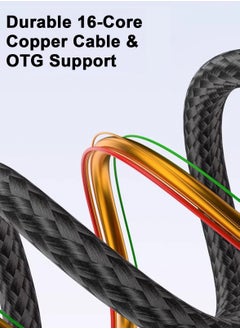 Peachjoy Short USB C to USB C Cable, 1.5FT USB 3.2 Gen 2 USB C Cable Short, 20Gbps Data Transfer & 100W PD Type C to Type C Fast Charger Cable Support 8K@60Hz Video for Thunderbolt3，MacBook Pro.  - Image 3