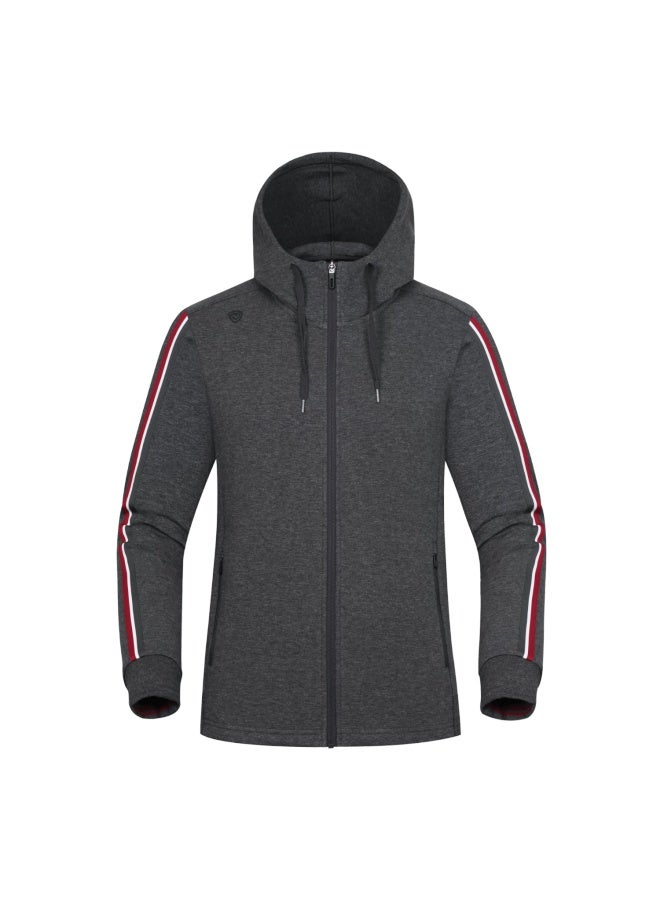 Northland Men's Spring Autumn Stretch Sweatshirt Outdoor Casual Jacket Gl085619 Dark Heather Gray 175 - Image 1