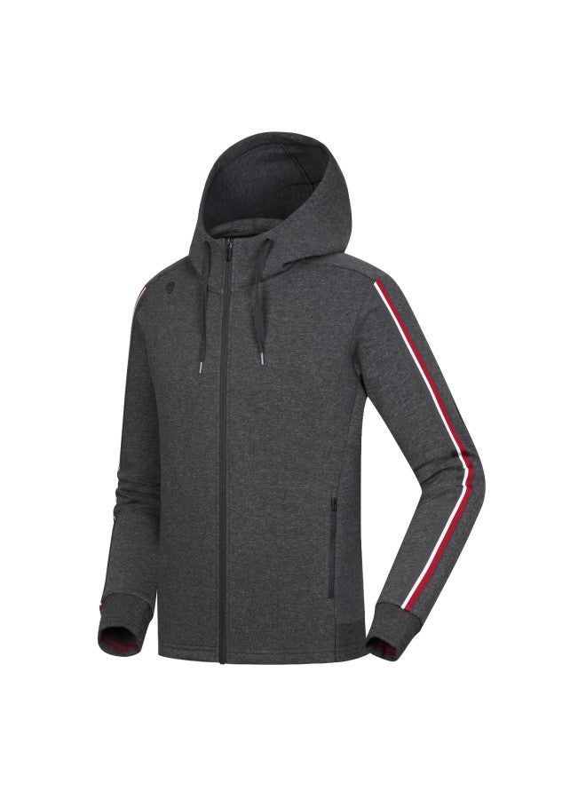 Northland Men's Spring Autumn Stretch Sweatshirt Outdoor Casual Jacket Gl085619 Dark Heather Gray 175 - Image 2
