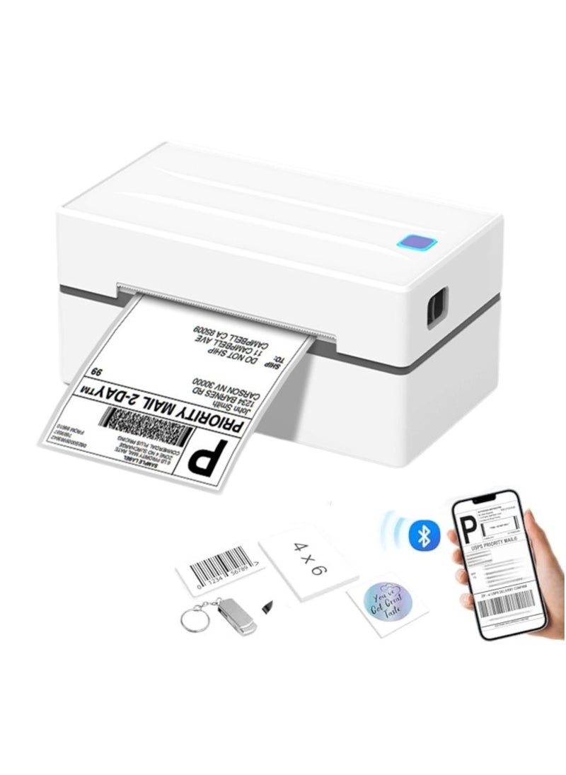GearZone Bluetooth Thermal Shipping Label Printer, Wireless 4x6 Shipping Label Printer for Shipping Packages, Support Android, iPhone and Windows  - Image 1
