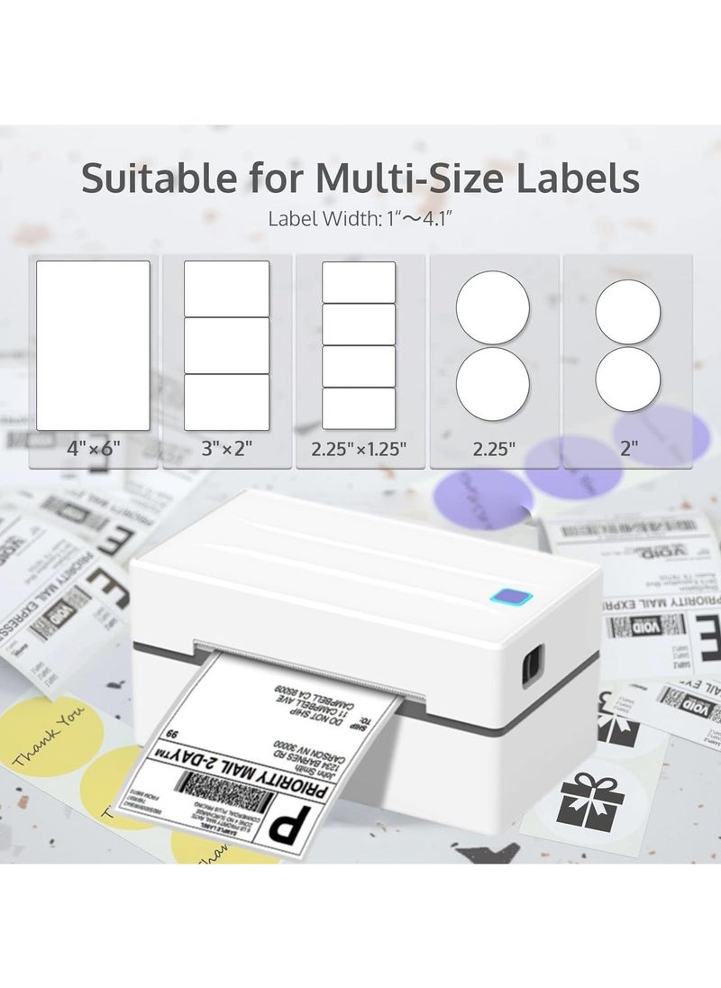 GearZone Bluetooth Thermal Shipping Label Printer, Wireless 4x6 Shipping Label Printer for Shipping Packages, Support Android, iPhone and Windows  - Image 2