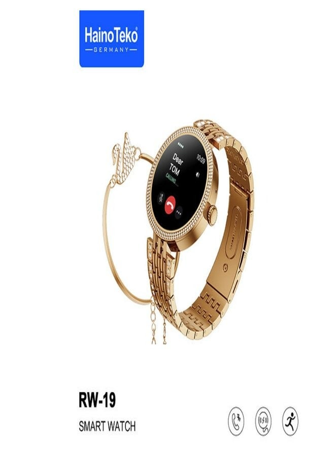 Haino Teko Germany RW-19 Smart Watch With Bracelet Combo - Image 3