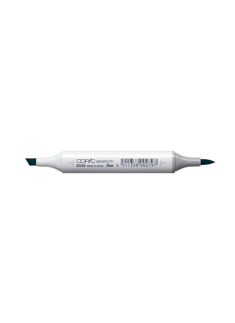 COPIC Copic Markers BG49-Sketch, Duck Blue  - Image 2