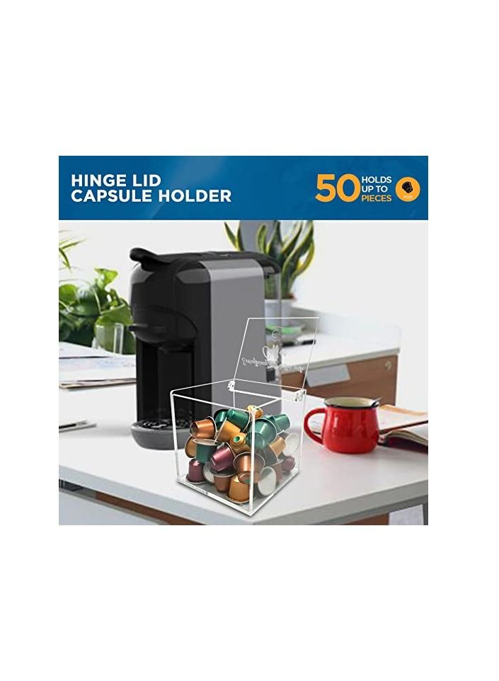 Creative Planet Coffee Pods Holder for Nespresso Vertuo Keurig K Cups Capsules. Designer Acrylic Coffee Bar Accessories for Your Coffee Station. (Everything Gets Better with Coffee) - Image 5