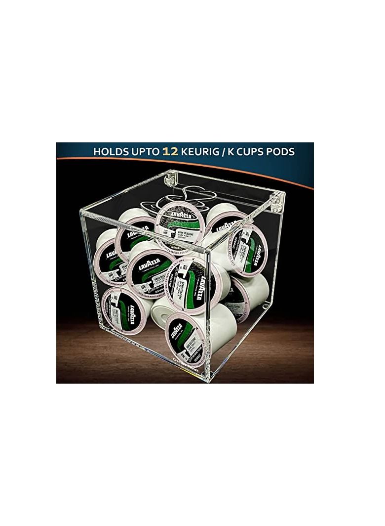 Creative Planet Coffee Pods Holder for Nespresso Vertuo Keurig K Cups Capsules. Designer Acrylic Coffee Bar Accessories for Your Coffee Station. (Everything Gets Better with Coffee) - Image 3