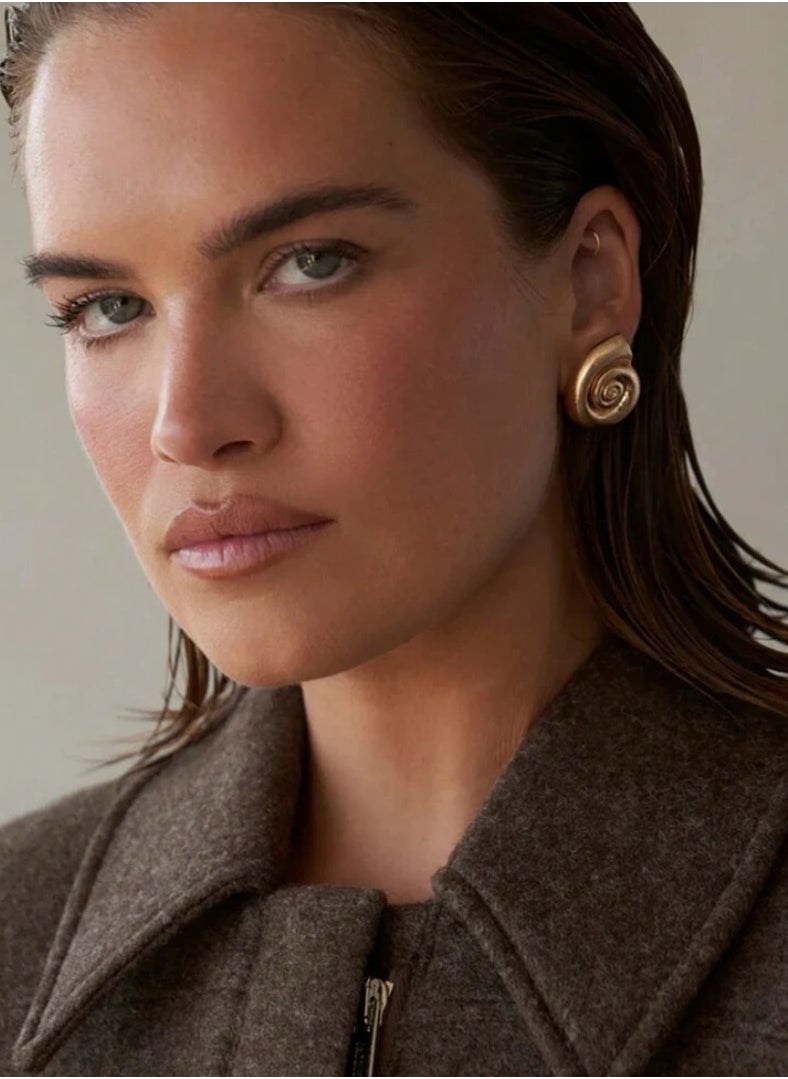 NEW STYLE - Elegant Gold Plated Hoop Earrings For Women - Image 1