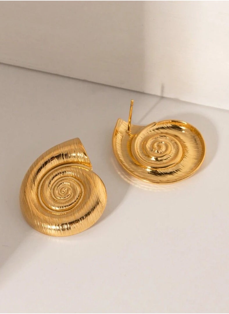 NEW STYLE - Elegant Gold Plated Hoop Earrings For Women - Image 1