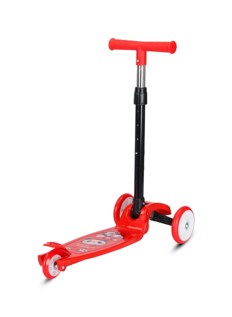 ال بي سكوتر للأطفال قابل للطي بثلاث عجلات مع ارتفاع قابل للتعديل وفرامل قدم - Image 4