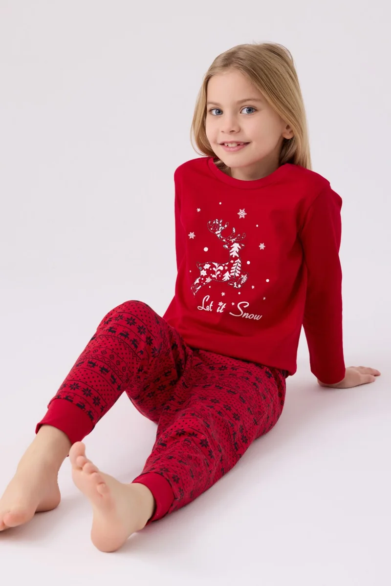 ارنيتا Girls Long Sleeve Pajama Set AR3106 Red