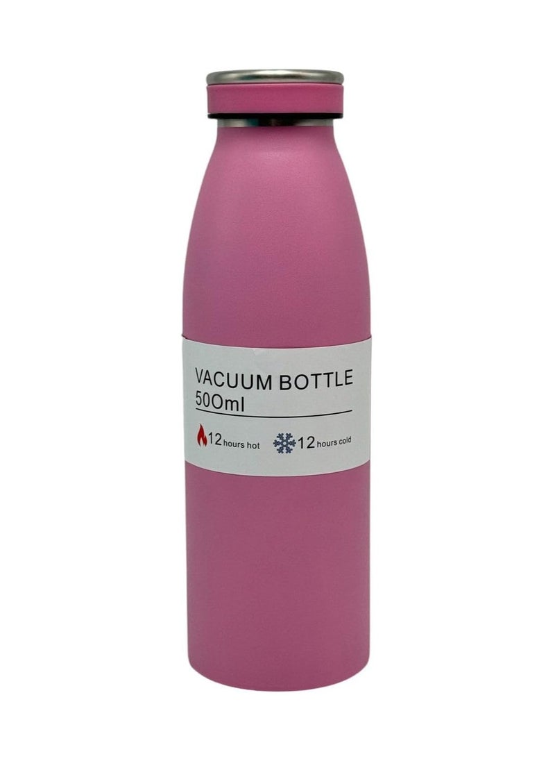 كيوشوب زجاجة مياه ترمس بريميوم من كيوشوب®️ سعة (500ml)، زجاجة شرب عالية الجودة، تحافظ على المشروبات ساخنة وباردة، مثالية للاطفال، معزولة بتفريغ الهواء، امنة للاستخدام في غسالة الصحون  - Image 1