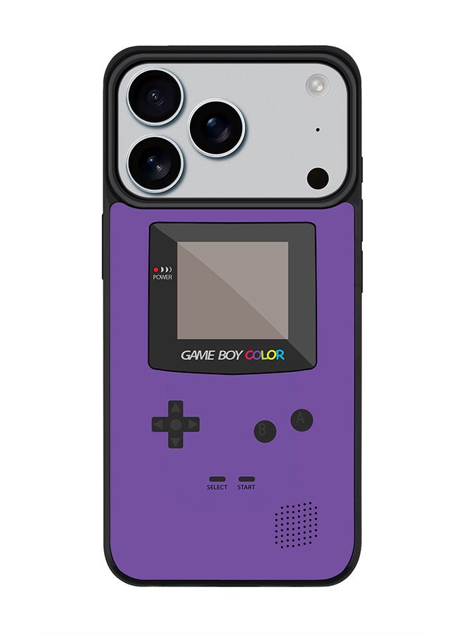 Stylizedd iPhone 17 Pro Case, [Compatible with MagSafe] Slim Magnetic cover Phone Case iPhone 17 Pro -Gameboy Color - Purple - Image 1