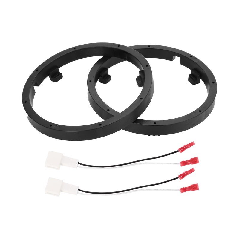 VekAuto 2 Set Speaker Spacer Ring Tweeter Speaker Spacer Adapter for Mitsubishi Lancer 20082017 Waterproof for 65 ABS Black Front Rear - Image 2