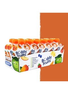بادي فروتس وجبات خفيفة من Buddy Fruits & Veggies، صلصة التفاح غير المحلاة بالخوخ والجزر، 3.2 أونصة (18 كيسًا) خالية من الجلوتين والمكسرات ومنتجات الألبان والمواد الحافظة وBPA، وغير معدلة وراثيًا، وكوشر  - Image 5