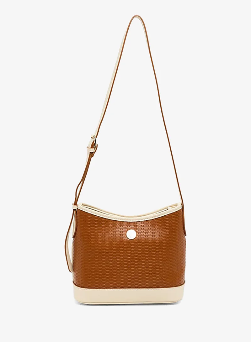 ان كلاين Anne Klein Women’s Brown PU Shoulder Bag with Long Strap