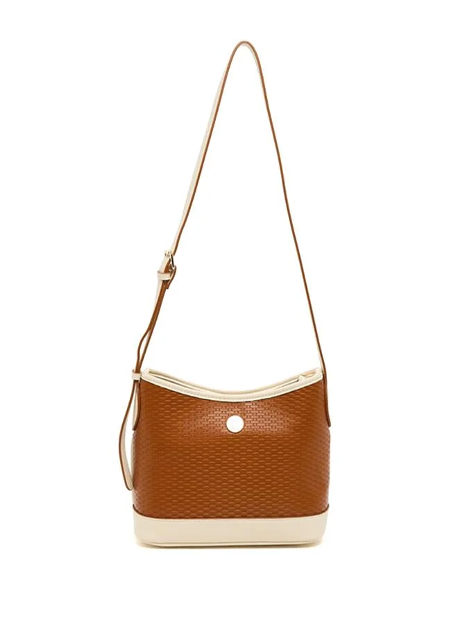 Textured PU Crossbody Bag