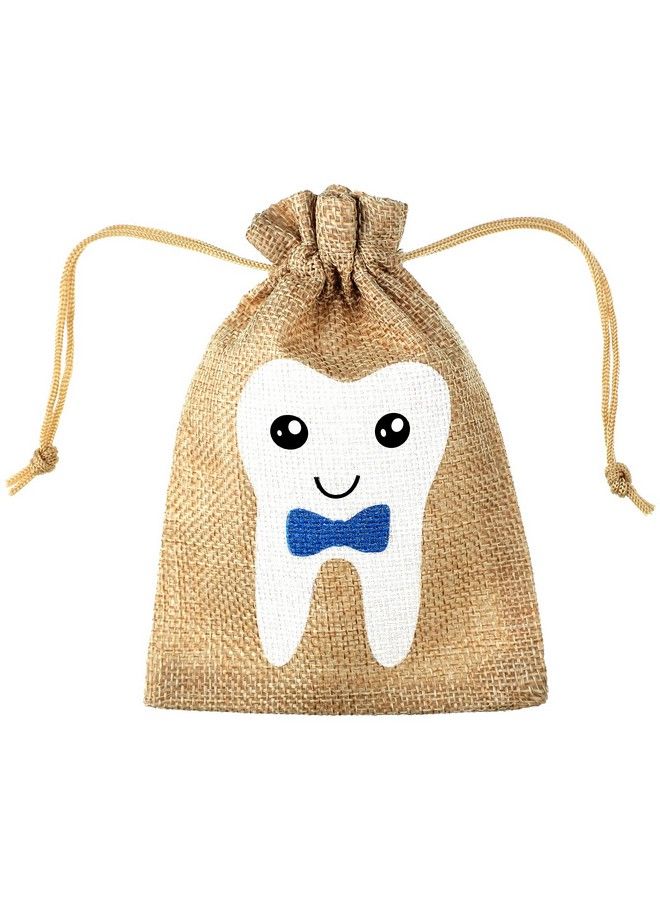 Shappy Tooth Fairy Bag Pouch For Boys And Girls To Place Under Pillow Milk Teeth Container Box For Toothfairy Tooth Holder Keepsake Gift For Kids Children Baby Shower Birthday (Blue Style) - Image 1