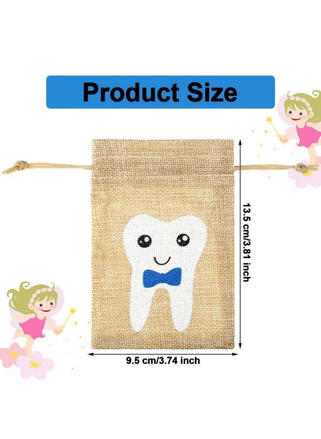 Shappy Tooth Fairy Bag Pouch For Boys And Girls To Place Under Pillow Milk Teeth Container Box For Toothfairy Tooth Holder Keepsake Gift For Kids Children Baby Shower Birthday (Blue Style) - Image 3