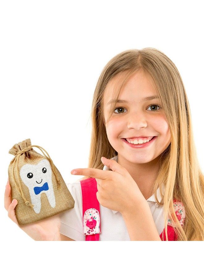 Shappy Tooth Fairy Bag Pouch For Boys And Girls To Place Under Pillow Milk Teeth Container Box For Toothfairy Tooth Holder Keepsake Gift For Kids Children Baby Shower Birthday (Blue Style) - Image 5