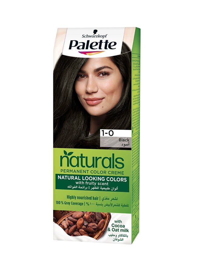 Palette Permanent Naturals Color Crème 1-0 Black 110ml - Image 1