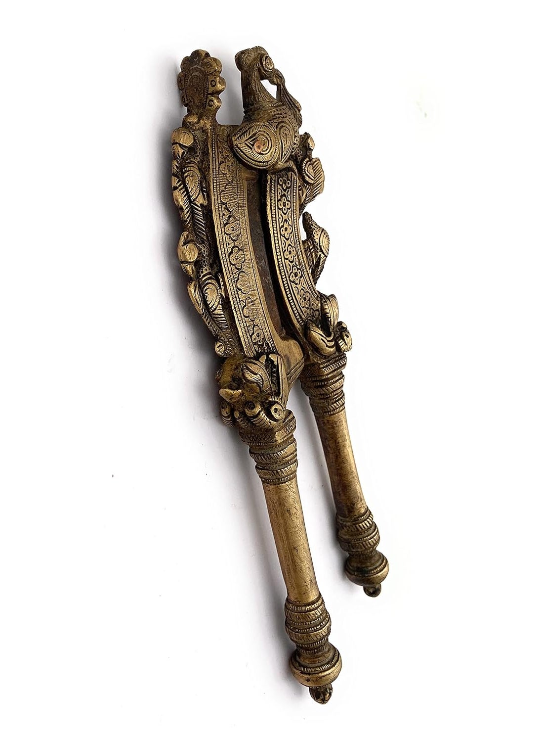 Bhunes Bhunes Brass Antique Nut Cutter bettel nut Cutter Nut Cutter Tablet Cutter Gold 8 Inch 1 Piece  - Image 3