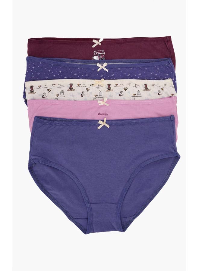 Carina Pack of 5 Colored Bikini Panties - Image 1