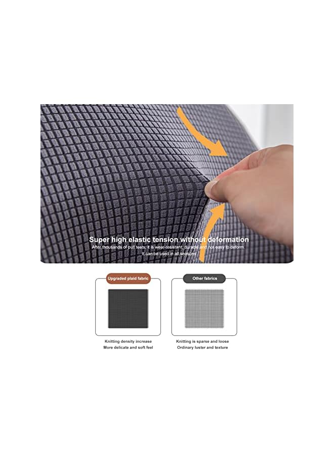 The Bros Chair Covers for Dining Room Set of 4， Stretch Removable Washable Chair Slipcovers for Dining Room, Restaurant, Kitchen, Party - Image 4