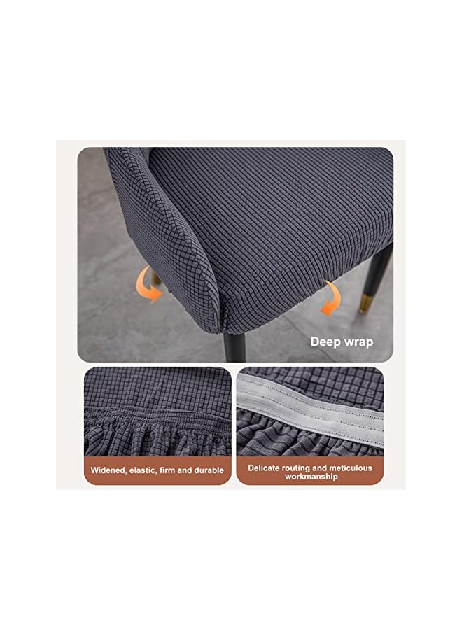 The Bros Chair Covers for Dining Room Set of 4， Stretch Removable Washable Chair Slipcovers for Dining Room, Restaurant, Kitchen, Party - Image 3