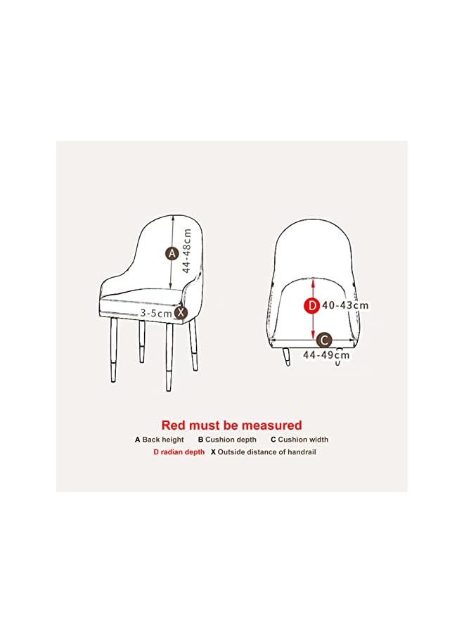 The Bros Chair Covers for Dining Room Set of 4， Stretch Removable Washable Chair Slipcovers for Dining Room, Restaurant, Kitchen, Party - Image 2