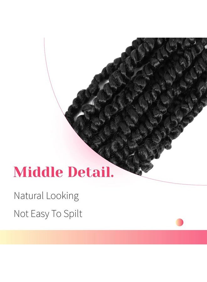 BOHOBABE The BOHOBABE 36 Inch Pre-twisted Passion Twist Hair 8 Packs Super Long Pre-looped Crochet Passion Twist Braiding Hair Soft Bohemian Twists (1B) - Image 4