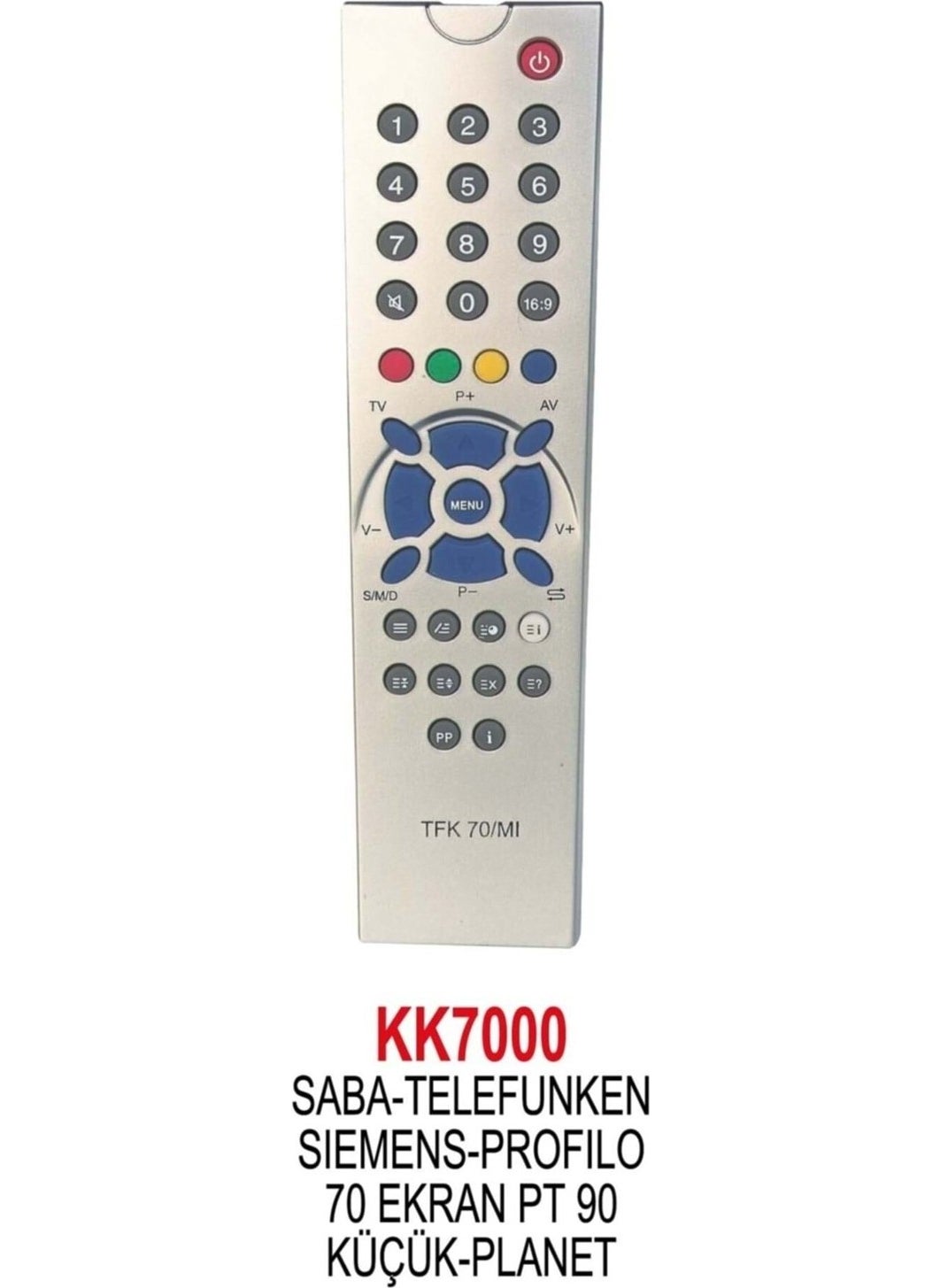 Rewel Saba Siemens Telefunken Profilo Tube TV Remote 124028-B28 