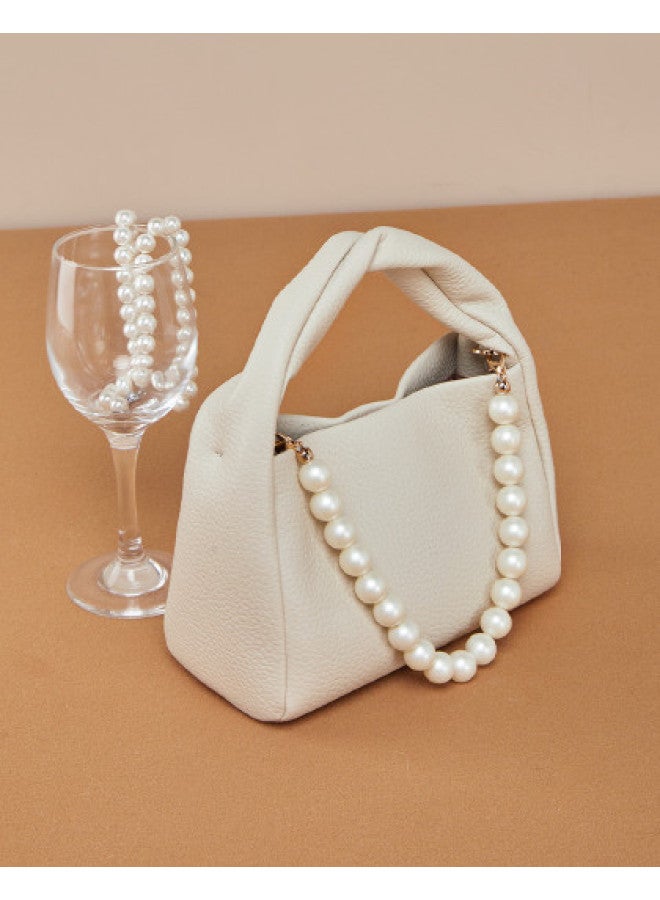 YEARCON Qixi Gift】fashion Pearl Accent Mini Square Bag - Versatile Women's Handbag For Loved Ones And Girlfriends - Image 1