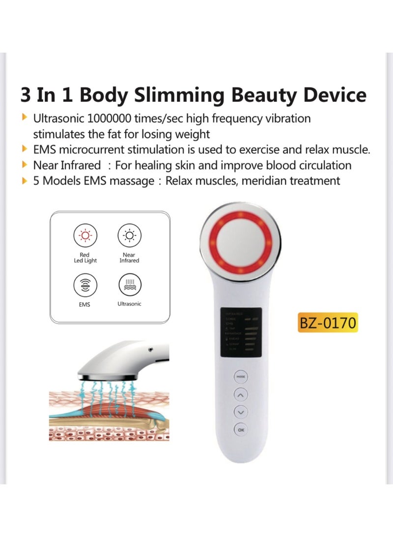 3 in 1 body slimming device ultrasonic, EMS, near infrared and red light - Image 5