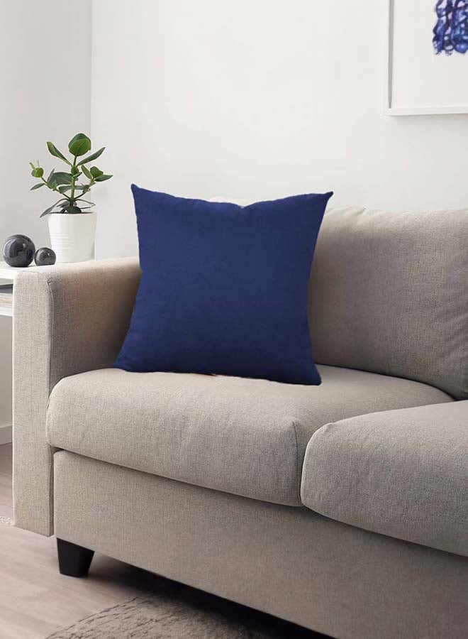 إن - هاوس مخده ديكور وسادة مربعة من المخمل الناعم بتصميم سادة وألوان جذابة - Image 1