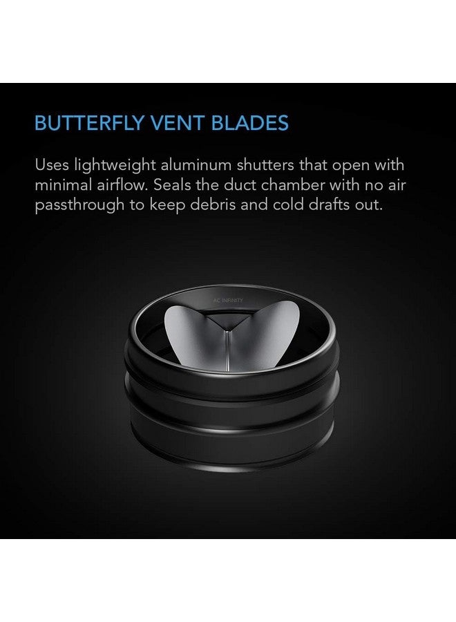 ايه سي إنفينيتي مثبط تيار خلفي AC Infinity مقاس 6 بوصات، مدخل مجرى تدفق هواء أحادي الاتجاه مع شفرات قابلة للطي بنابض لقنوات مقاس 6 بوصات في شفاطات المطبخ ومراوح الحمامات - Image 2
