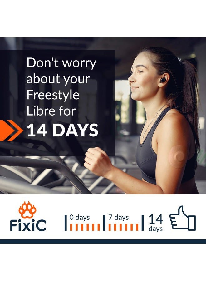 Fixic Freestyle Adhesive Patch 25 PCS – Good for Libre 1, 2, 3 & Plus – Enlite – Guardian – NO Glue in The Center of The Patch – Pre-Cut Back Paper – Long Fixation for Your Sensor! (2-Layers Tan) - Image 5