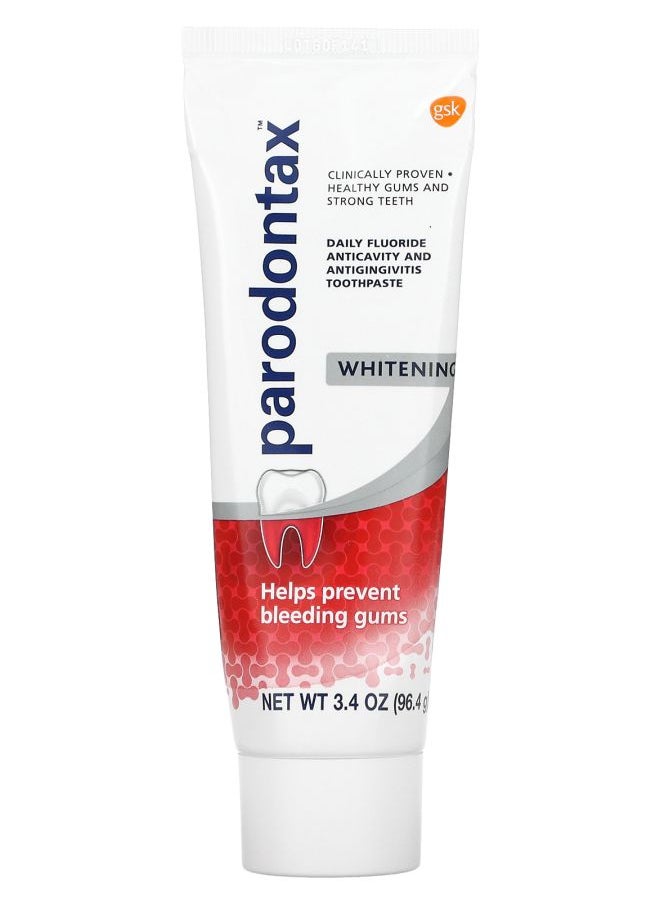 Parodontax - Daily Fluoride Anticavity And Antigingivitis Toothpaste Whitening 3.4 oz (96.4 g) - Image 1