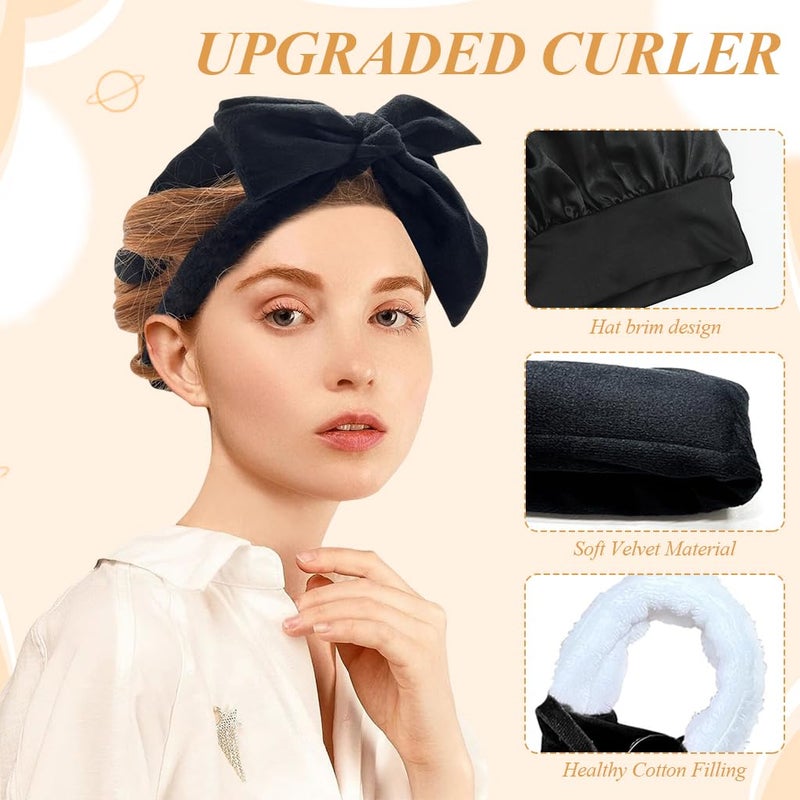 M'AYCREATE MAYCREATE® No Heat Curling Rod Headband, No Heat Hair Curlers Overnight Velour Hair Curls Roller Wrap for Women with Long Hair - Image 3