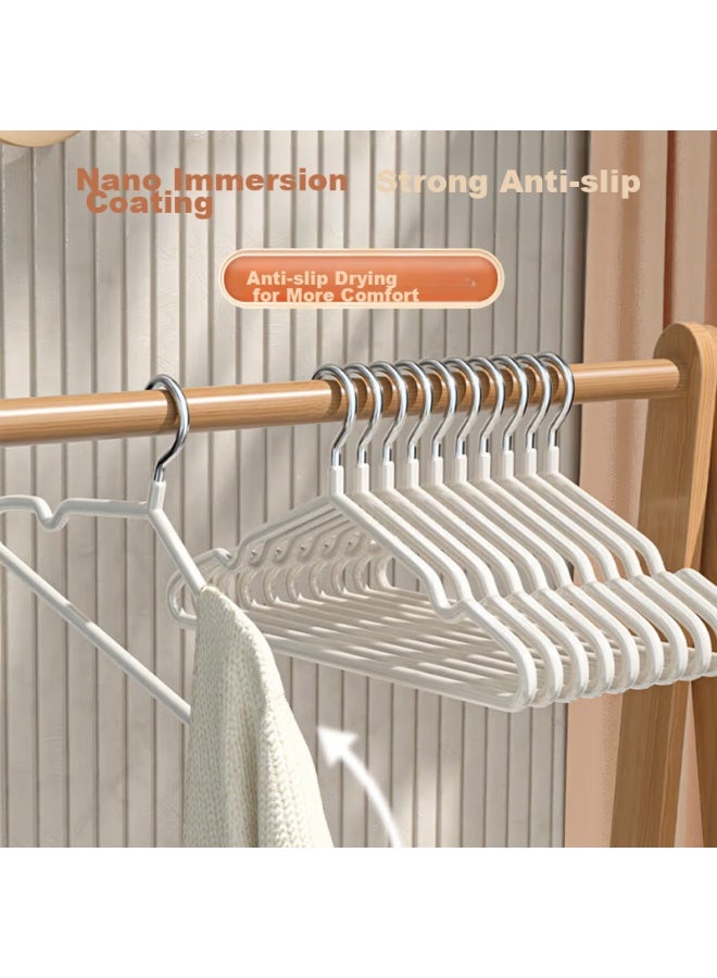 Xingfang Clothes Hangers, Drying Rack, Adult Garment Support, Plastic-coated, Non-slip, 20-pack