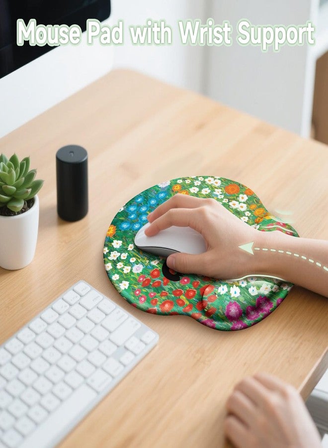 LIMKRIAN Black Cat Mouse Pad, Ergonomic Mouse Pad with Wrist Rest, Gaming Mouse Pad Wrist Support with Non-Slip Pain Relief PU Base, Funny Mouse Pads for Desk Work, Cute Office Desk Accessories Decor - Image 4