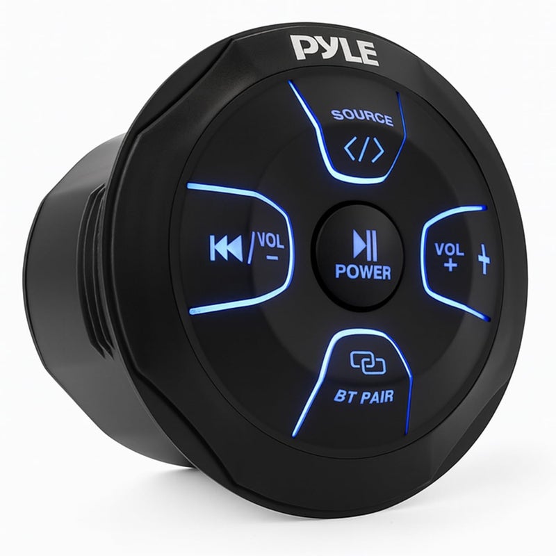 Pyle Amplified Wireless BT Audio Controller - 300 Watt Waterproof Rated Marine Receiver Remote Control for Car, Truck, Boat, 4x4, PowerSport Vehicles, Full Range Stereo Sound Reproduction -PLMRBT20 - Image 1