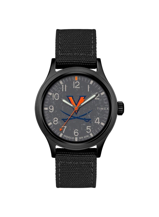 Men's Collegiate Scout 40mm Watch – Virginia Cavaliers with Black Fabric Strap